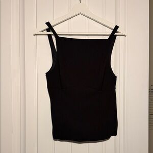 ZARA black bow tie back Women's Top